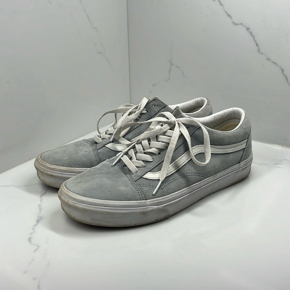 Vans Shoes - Vans Old Skool Suede Vintage light blue, women’s size 10/men’s size 8.5